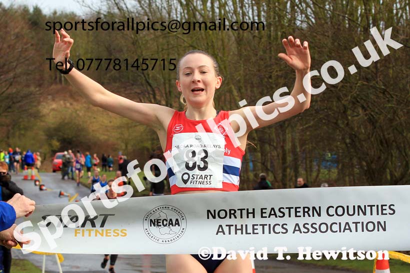 Senior Women and Veteran Women (Over 35s) and Vetreran Men (Over 50s), 2023 NECAA Royal Signals Relays, Hetton le Hole, County Durham. Photo: David T. Hewitson/Sports for All Pics
